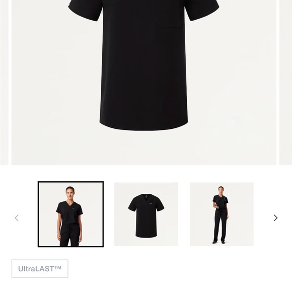 Jaanuu Rhena Essentials 1 - Pocket Scrub Top - Picture 3 of 3